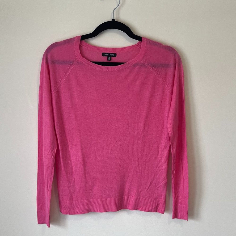 Dynamite Pink Sweater
